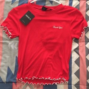 Logo/top/sslv red/white top size small